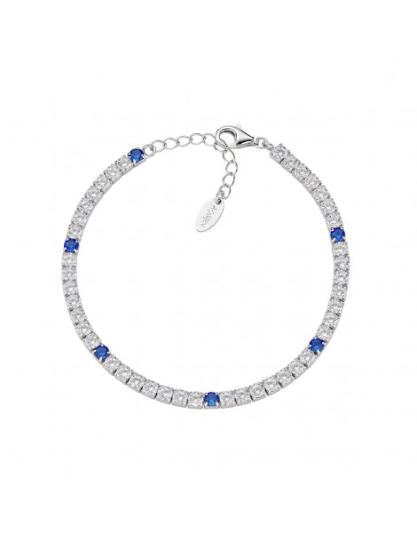 Amen | Tennis Mania | Bracciale tennis in argento 925‰ con zirconi bianchi e blu | BT3B7BBL17