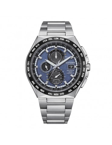 Citizen | Radiocontrollato | Orologio cronografo eco-drive radio controllato Citizen Uomo 43mm | AT8238-84L