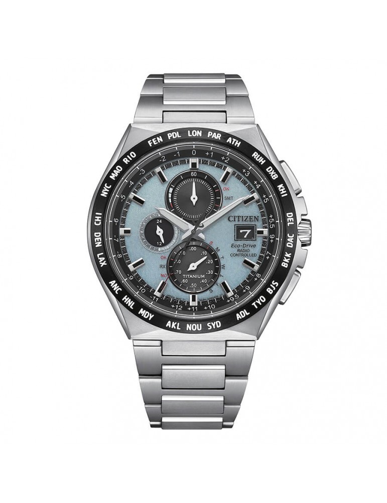 Citizen | Radiocontrollato | Orologio cronografo eco-drive radio controllato Citizen Uomo 43mm | AT8238-84M