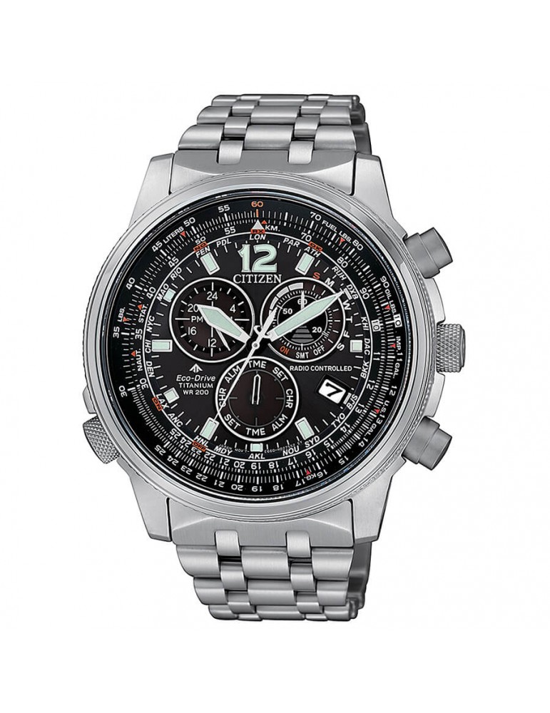 Citizen | Radiocontrollato | Orologio cronografo eco-drive radio controllato Citizen Uomo 45mm | CB5850-80E