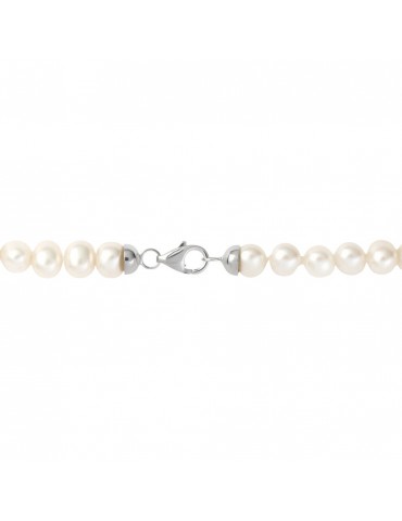 Stroili Oro 9KT | Gabrielle | Collana  con perle coltivate acqua dolce e chiusura in oro bianco 9KT | 1413432