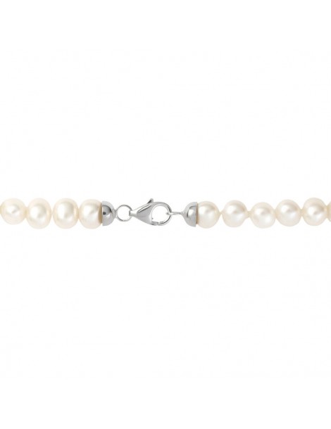 Stroili Oro 9KT | Gabrielle | Collana  con perle coltivate acqua dolce e chiusura in oro bianco 9KT | 1413432