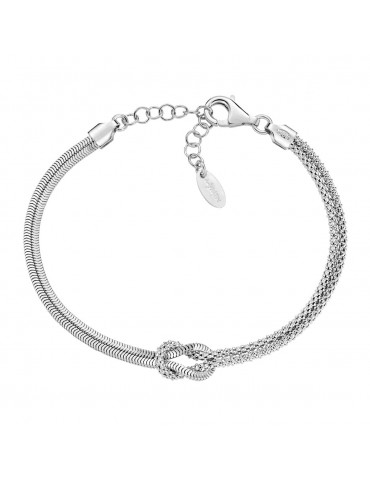 Amen | Nodo D'Amore | Bracciale nodo in argento 925‰ | BRNOAMBB