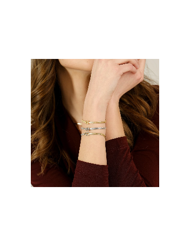 Amen | Nodo D'Amore | Bracciale nodo bicolore in argento 925‰ | BRNOAMBG