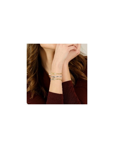 Amen | Nodo D'Amore | Bracciale nodo bicolore in argento 925‰ | BRNOAMBG