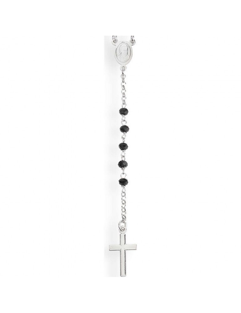 Amen, Rosari, Collana rosario in argento 925‰ con onice. Referenza: CROBN4