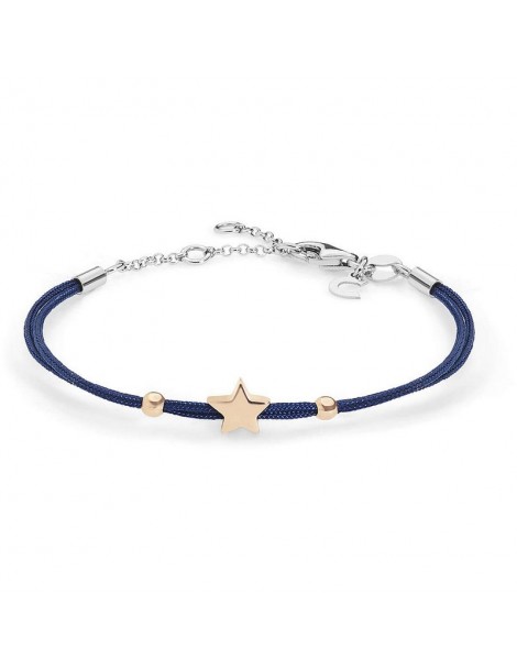 Comete gioielli | Stella | Bracciale In Argento 925% con cordino blu | BRA 158