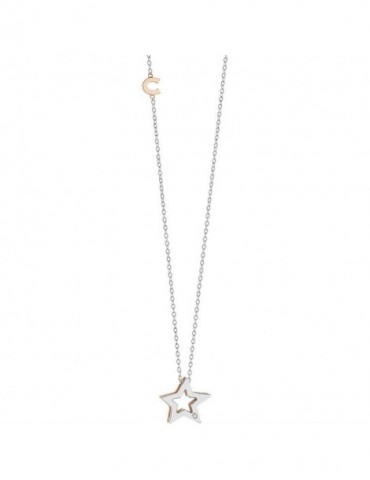 Comete gioielli | Stella | Collana in Oro 750‰ con stella e diamanti | GLB 1449