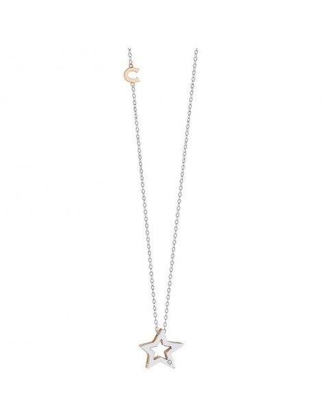 Comete gioielli | Stella | Collana in Oro 750‰ con stella e diamanti | GLB 1449