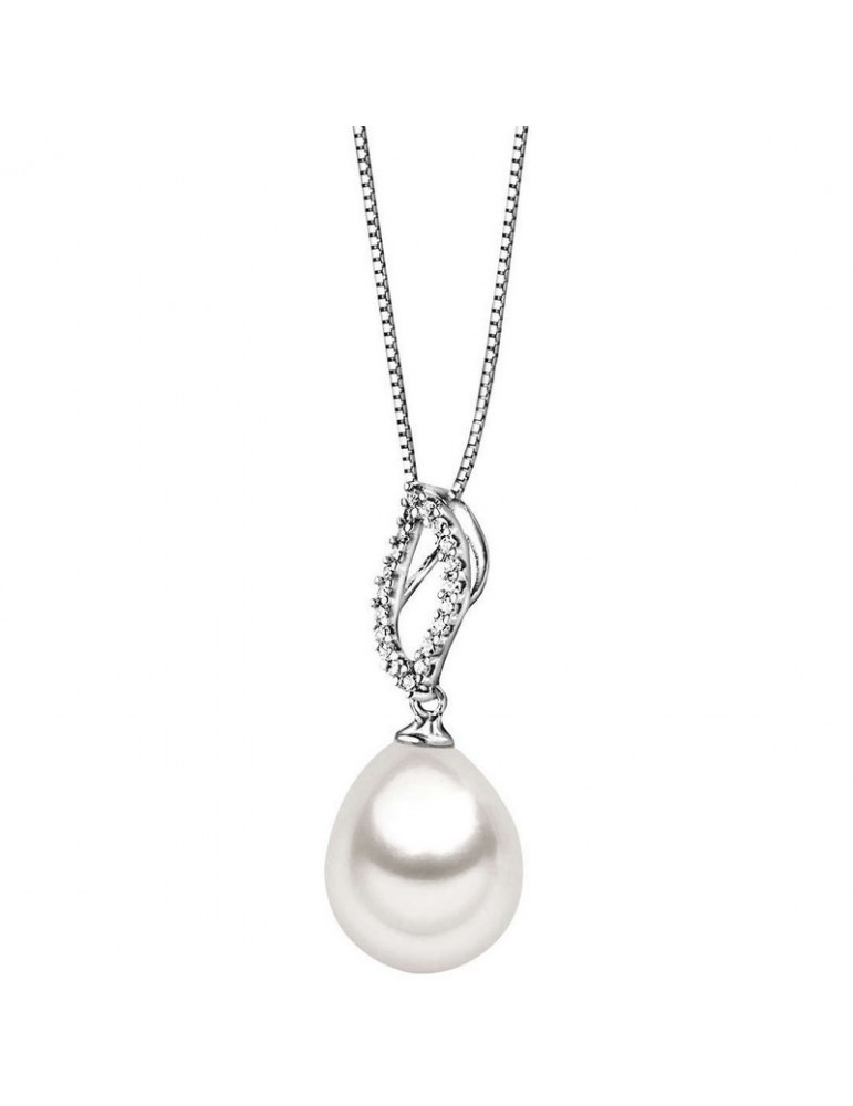 Comete Gioielli | Perla | Collana in Oro 750‰ con diamanti e Perle acqua dolce | GLP 311