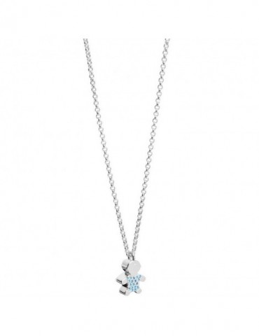 Jack&co | Dream | Collana in argento 925‰ con cuore in pavè di zirconi bianchi | JCN0615