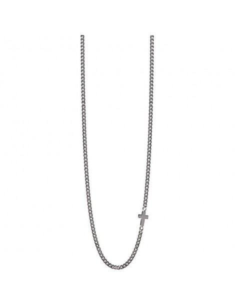 Jack&co | Cross-Over | Collana in argento 925‰ brunito con croce | JUN0010