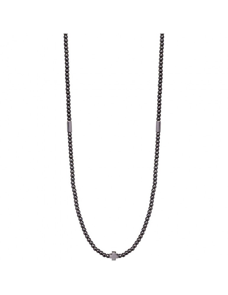 Jack&co | Cross-Over | Collana in argento 925‰ brunito con elementi | JUN0012