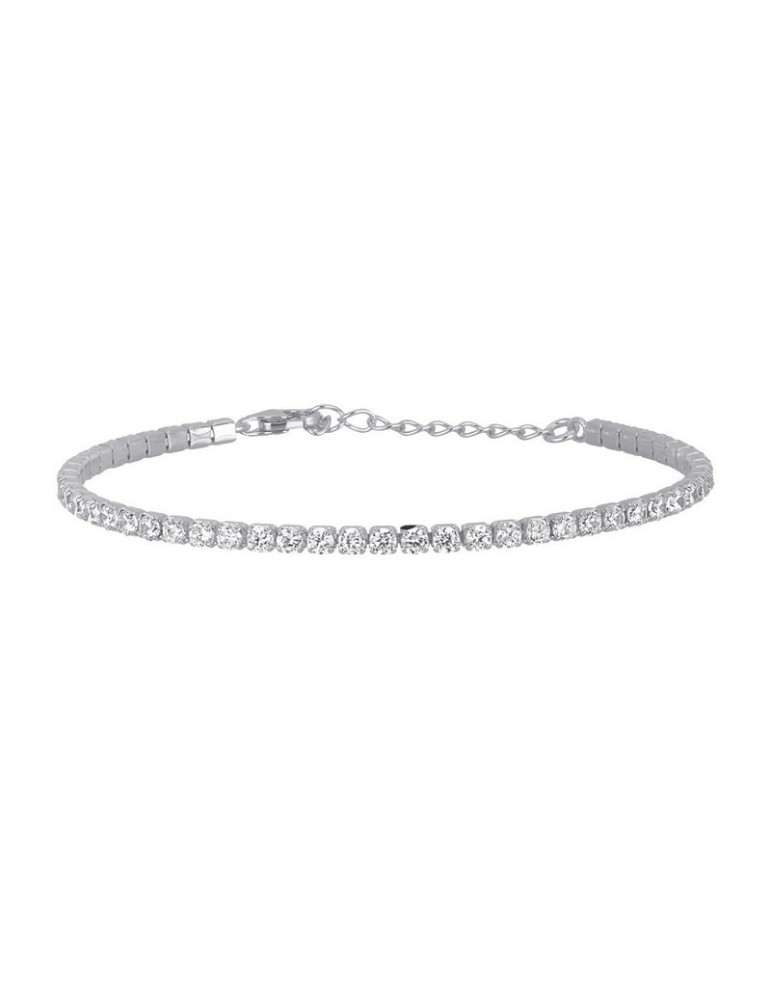 Mabina gioielli | Mini Tennis | Bracciale tennis in argento 925‰ con zirconi bianchi | 533285