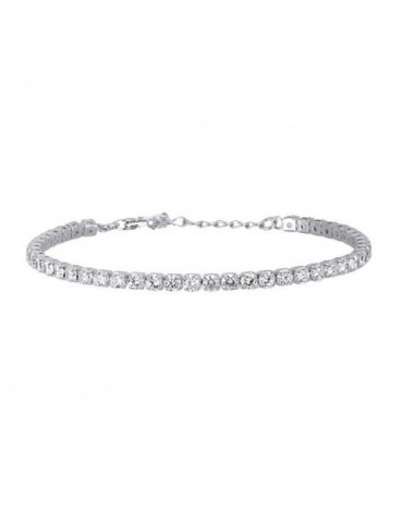 Mabina gioielli | Mini Tennis | Bracciale tennis in argento 925‰ con zirconi bianchi | 533287