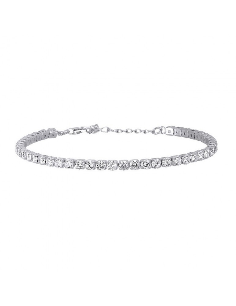 Mabina gioielli | Mini Tennis | Bracciale tennis in argento 925‰ con zirconi bianchi | 533287