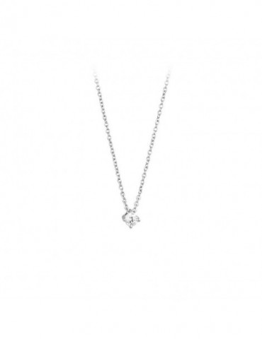 Mabina gioielli | Shiny | Collana in argento 925‰ con zircone bianco | 553011