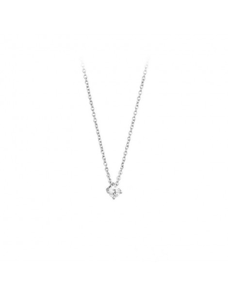 Mabina gioielli | Shiny | Collana in argento 925‰ con zircone bianco | 553011