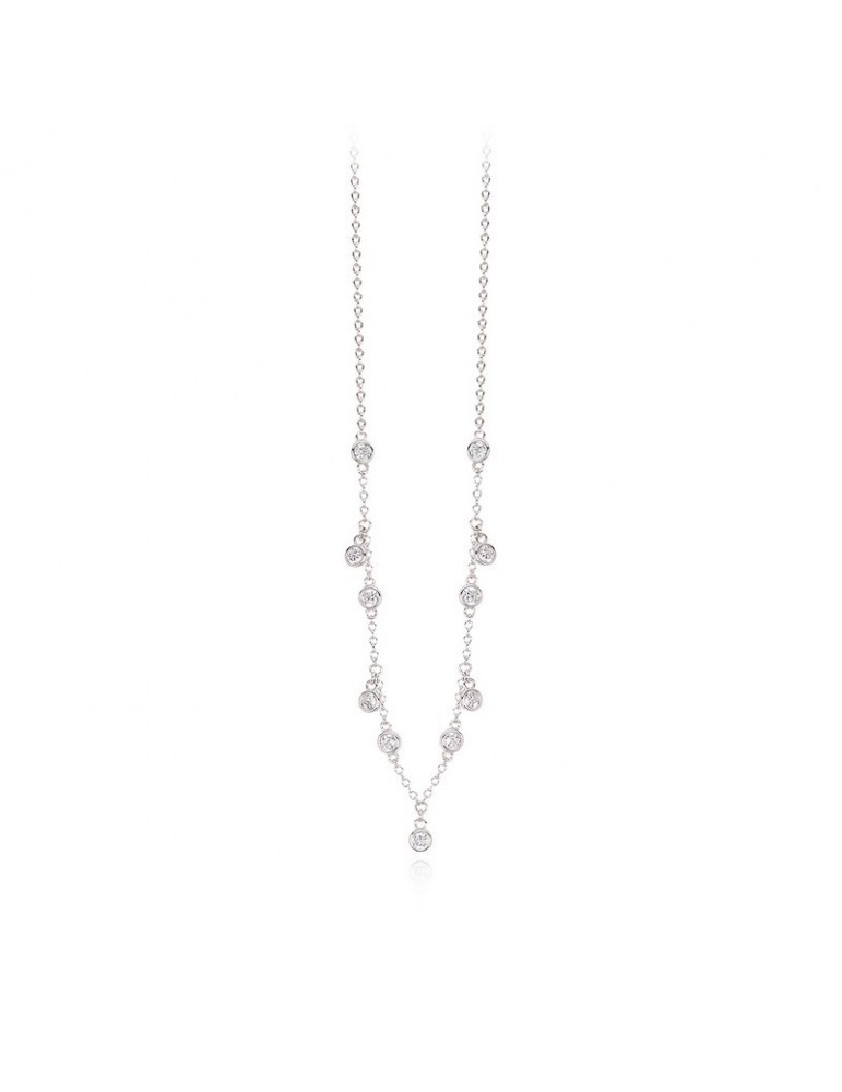 Mabina gioielli, Spotlight, Collana in argento 925‰ con zirconi bianchi. Referenza: 553306