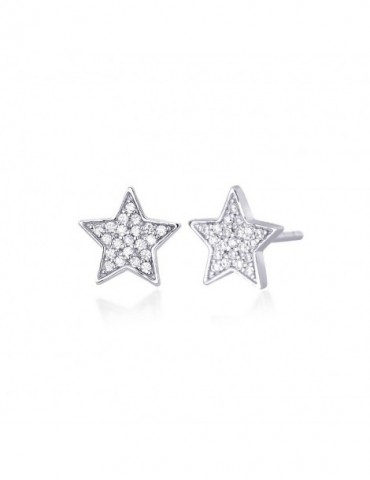 Mabina gioielli | Polvere Di Stelle | Orecchini in argento 925‰ con stella in pavè di zirconi bianchi | 563166