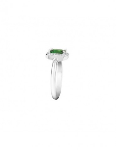 Morellato | Tesori | Anello in argento 925‰ con zircone verde e zirconi bianchi | SAIW760