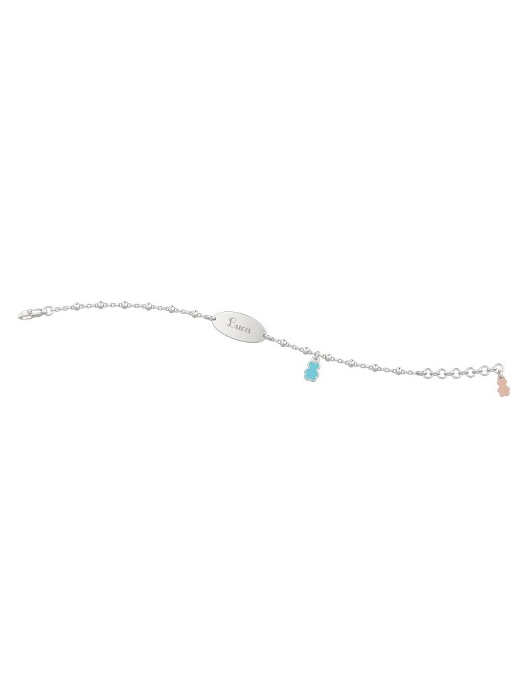 Nanan | Nanàn Bijou | Bracciale in argento 925‰ con targhetta | NAN0059