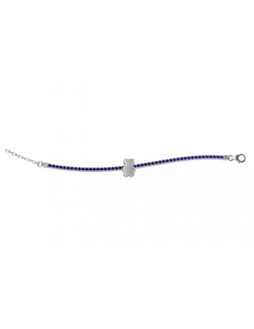 Nanan | Nanàn Bijou | Bracciale tennis in argento 925‰ con zirconi blu | NAN0098