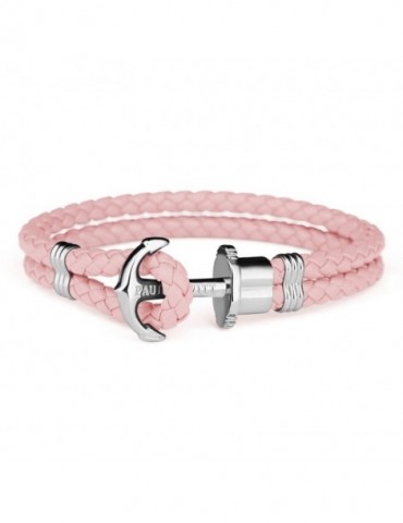 Paul Hewitt | PHrep  |Bracciale in cuoio con ancora in acciaio | PH-PH-L-S-A-XL