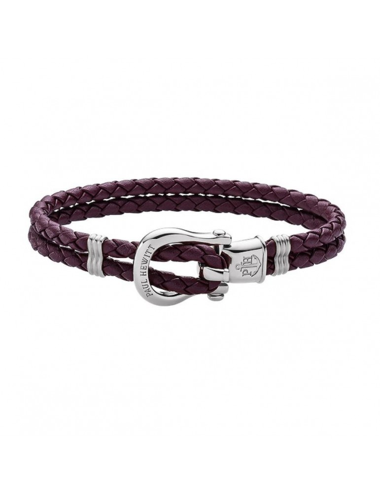 Paul Hewitt | Phinity shackle | Bracciale in pelle a acciaio | PHJ0125L