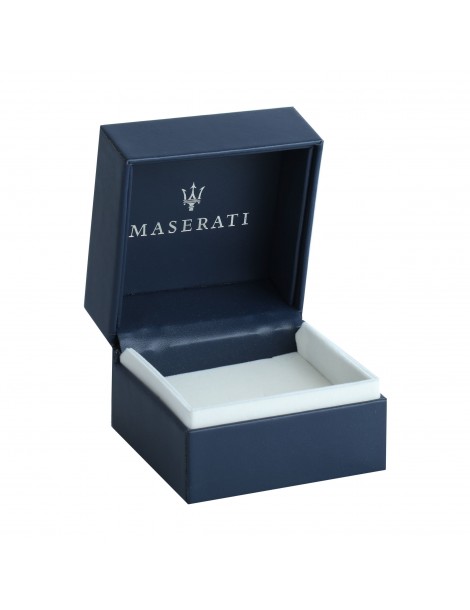 Maserati | Jewels | Bracciale in acciaio PVD blu con logo in PVD rosa | JM320AST10