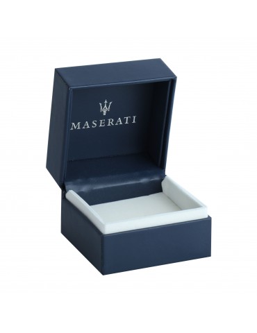 Maserati | Jewels | Bracciale in acciaio PVD nero con logo | JM320AST08