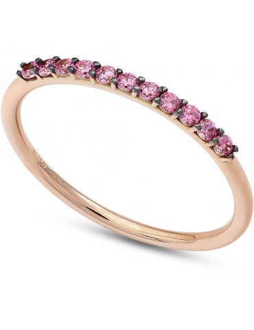 Ambrosia | Colore | Anello in Oro 750‰ con zirconi rosa | AAZ 116