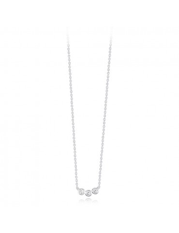 Mabina gioielli | Trilogy | Collana in argento 925‰ con zirconi bianchi | 553262