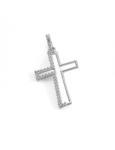 Ambrosia | Croce in Oro 750‰ con zirconi bianchi | ACZ 082